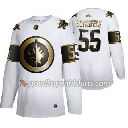 Winnipeg Jets Mark Scheifele 55 Adidas 2019-2020 Golden Edition Wit Authentic Shirt - Mannen